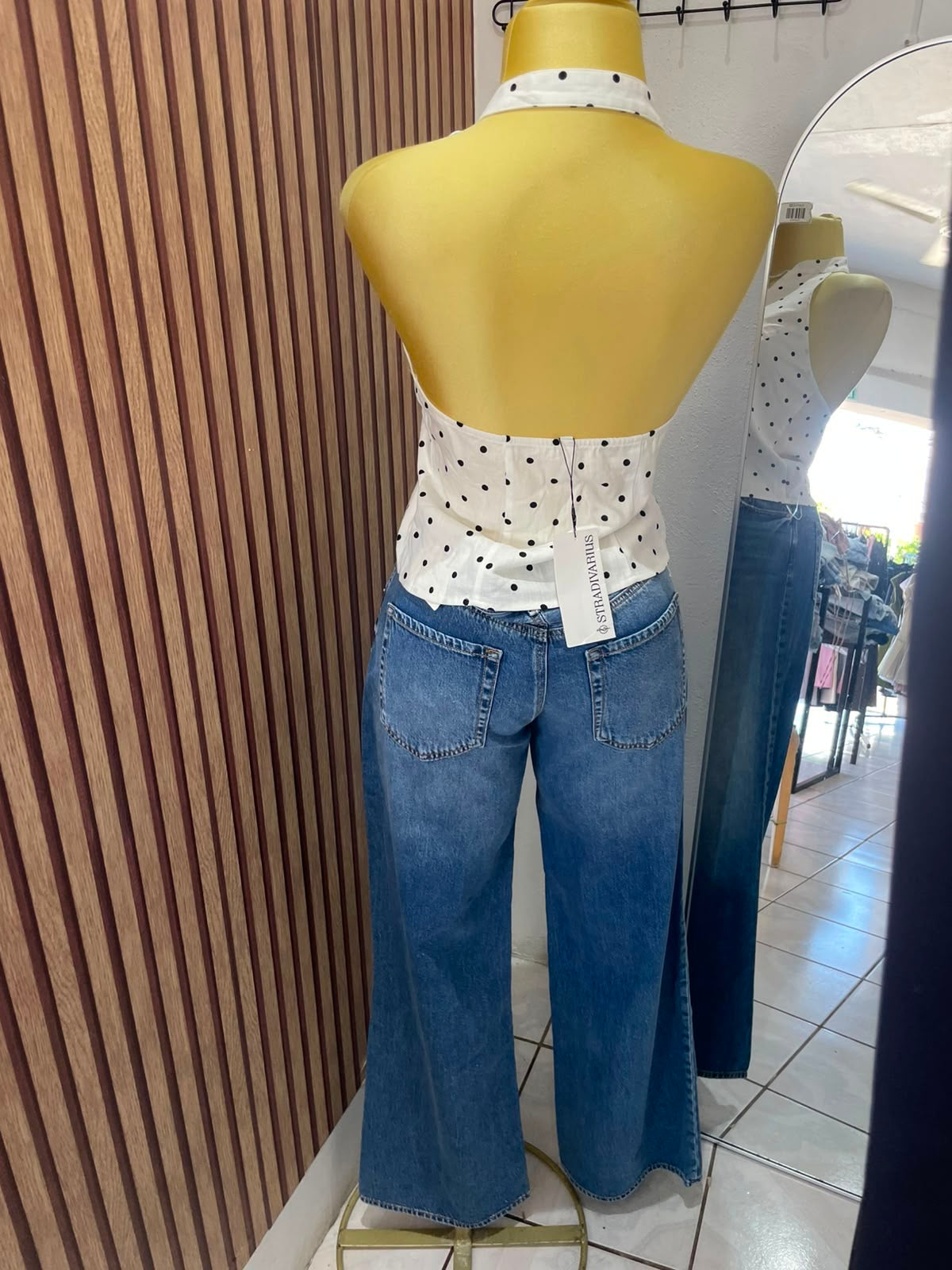 Blusa puntos Stradivarius