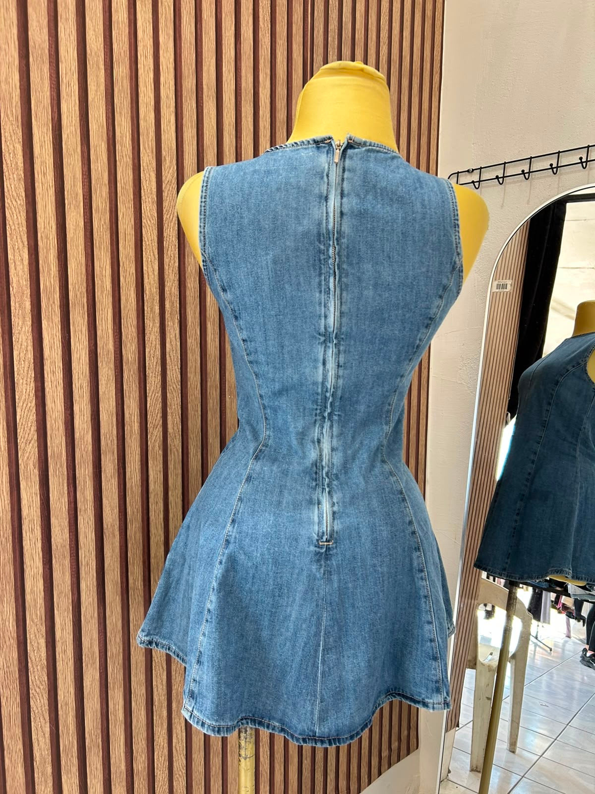 VESTIDO CORTO MEZCLILLA ZARA