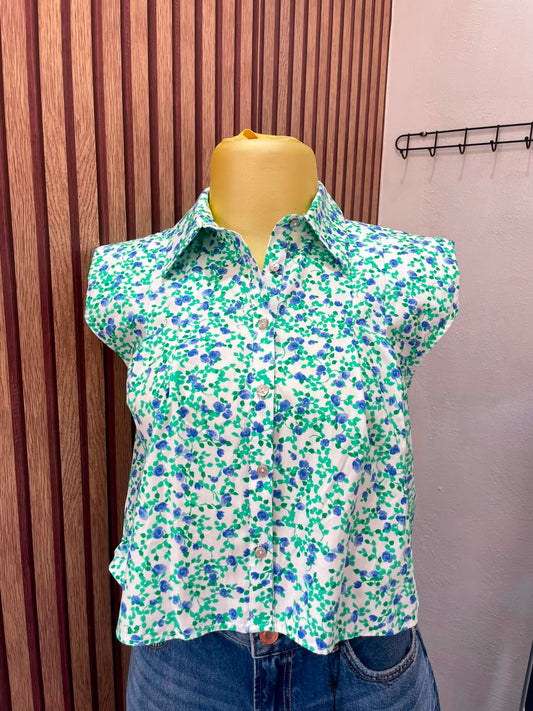 Blusa floreada Zara