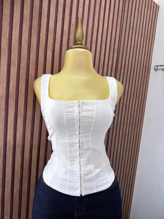 Blusa tipo corset