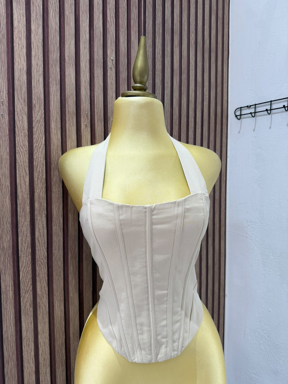 Corset halter beige Zara