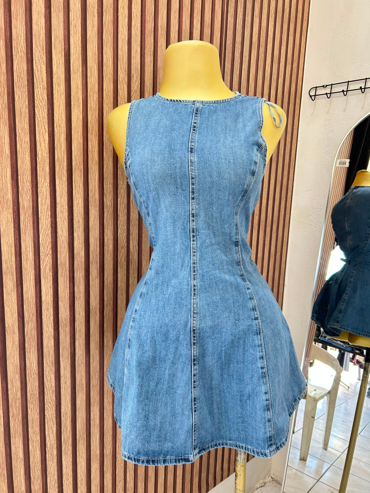 VESTIDO CORTO MEZCLILLA ZARA