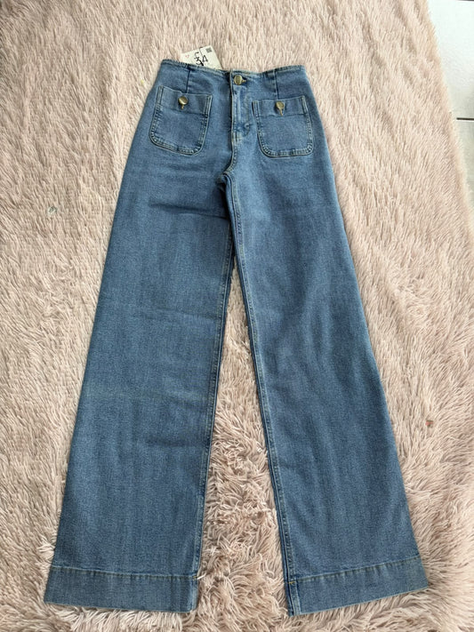 Pantalón de mezclilla azul claro Stradivarius