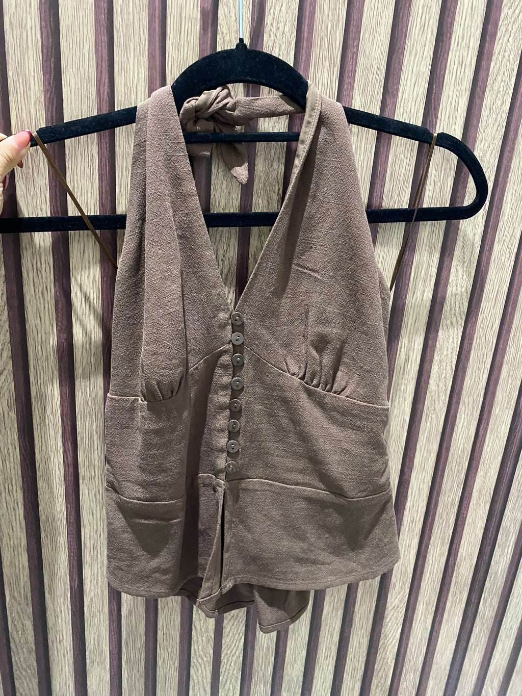 Blusa halter (STRADIVARIUS)