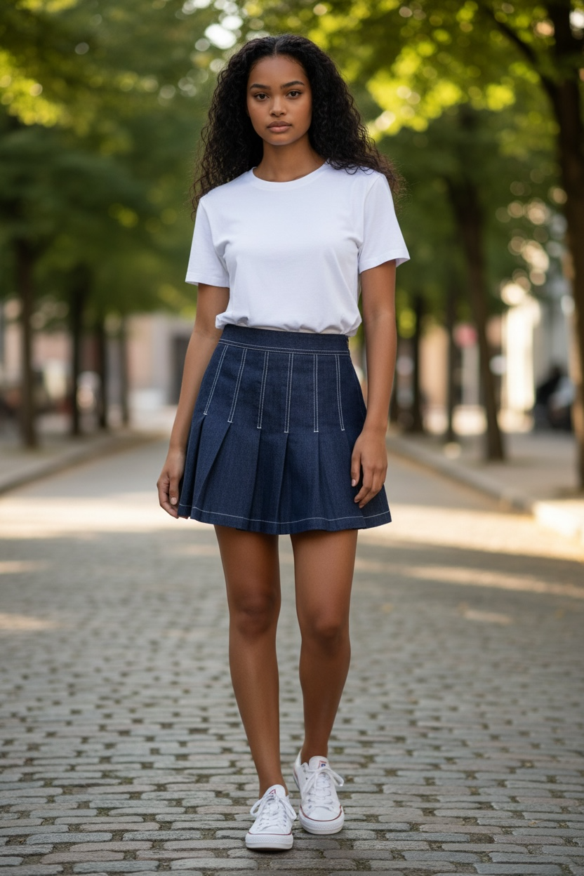 Short falda (Zara)