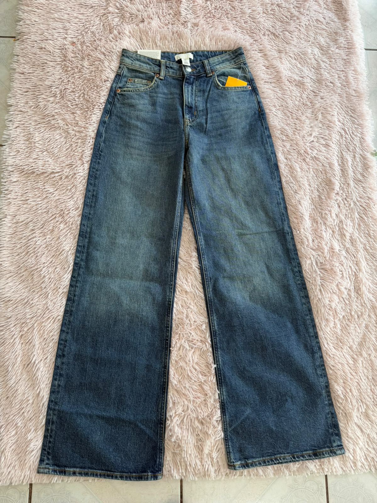 Jeans azul H&M de pierna amplia