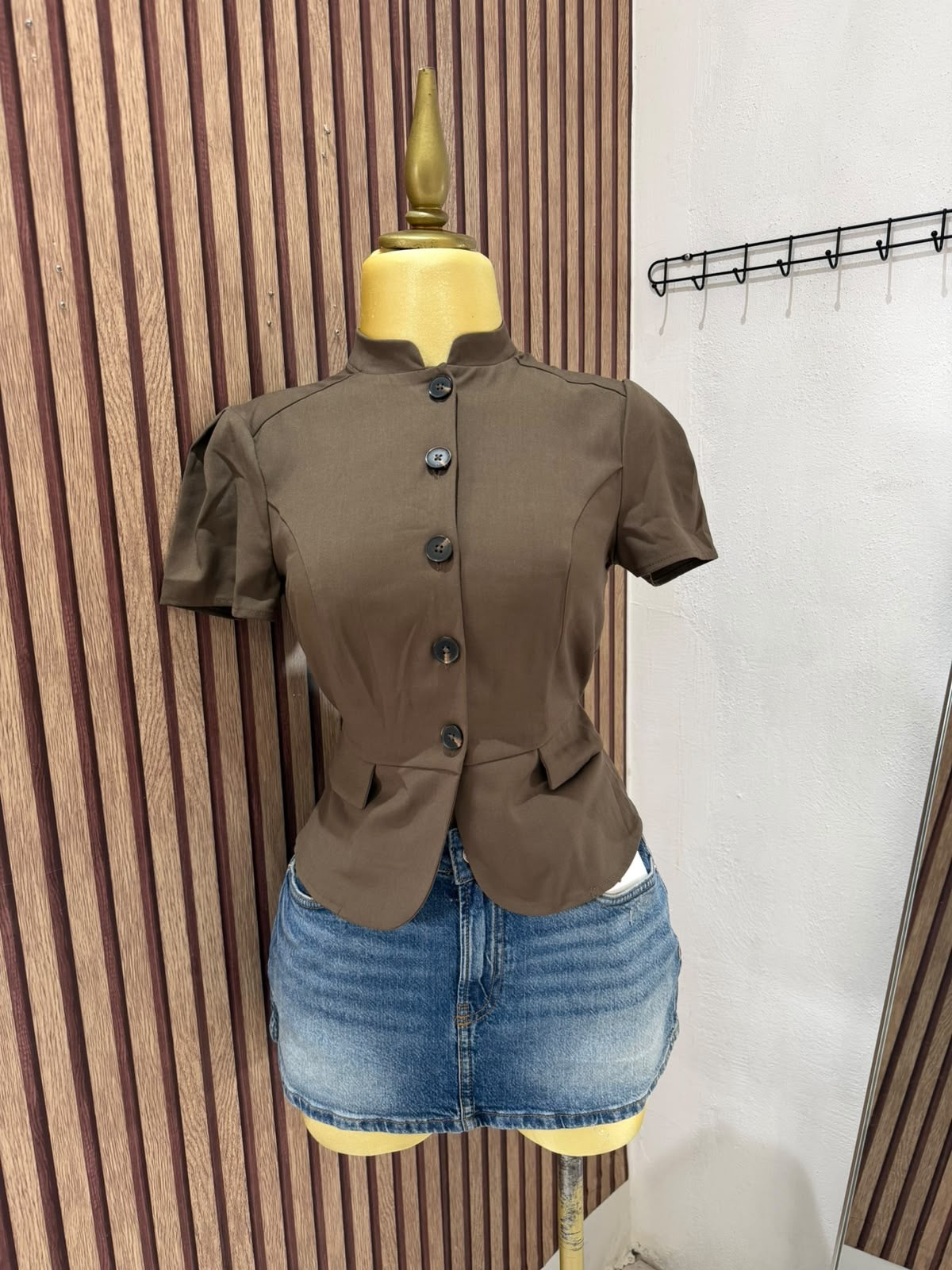 Blusa Stradivarius Café