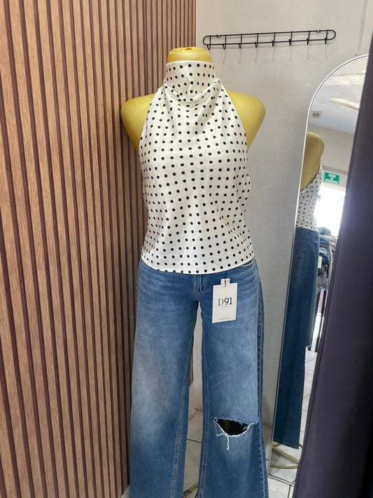 Top halter puntos Zara