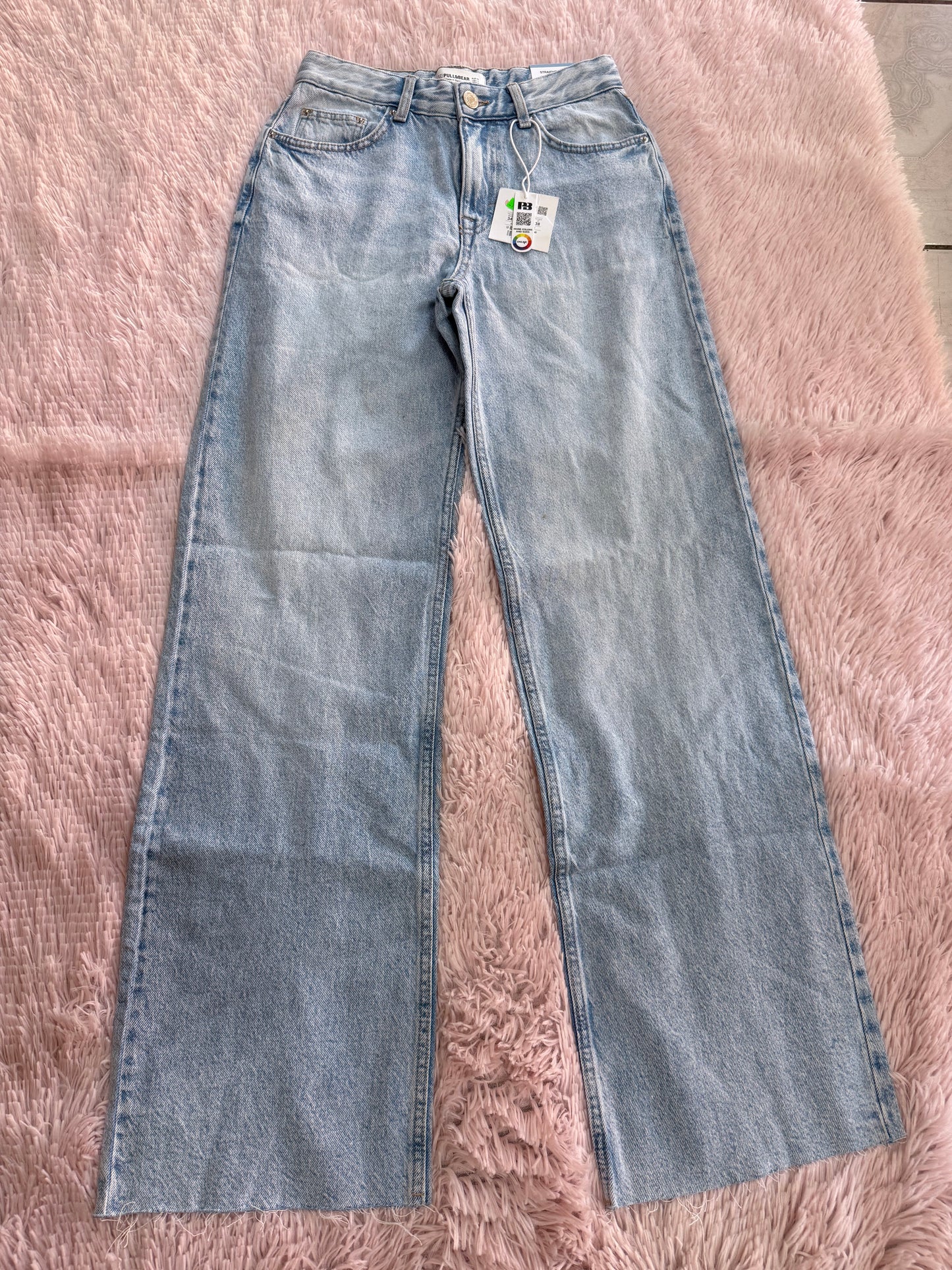 Jeans straight wide bershka