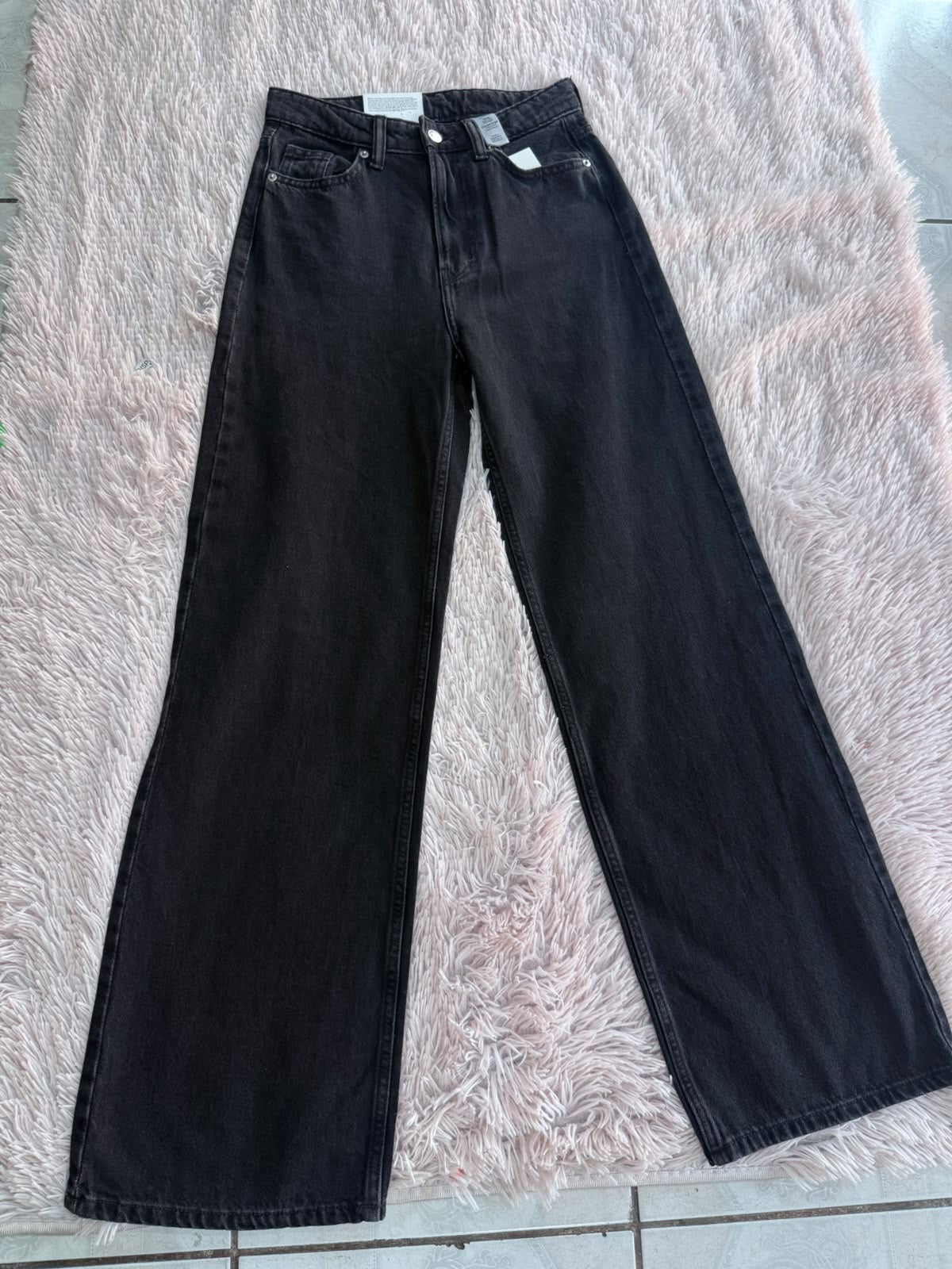 Jeans negro recto