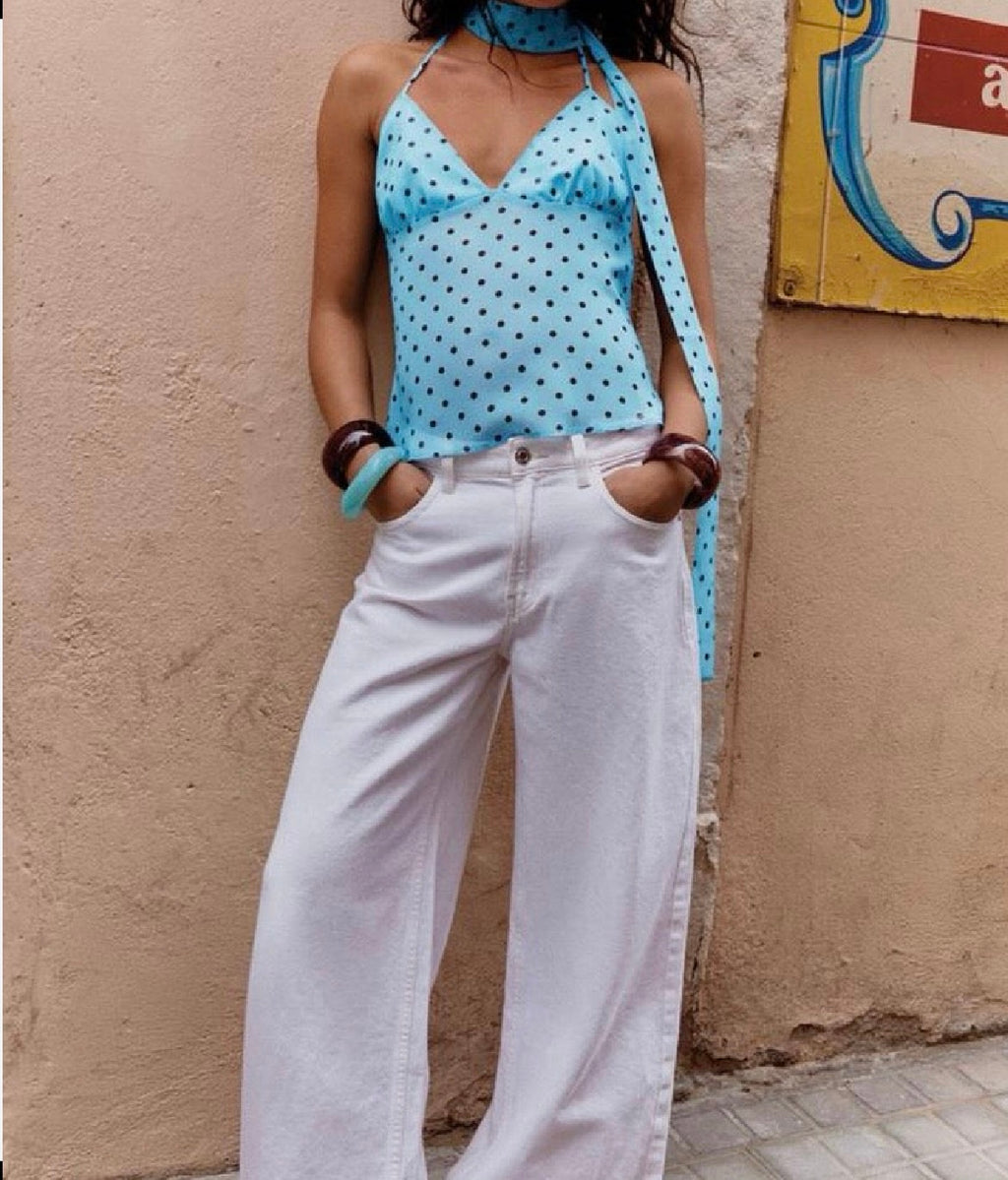 Blusa Halter (BERSHKA)