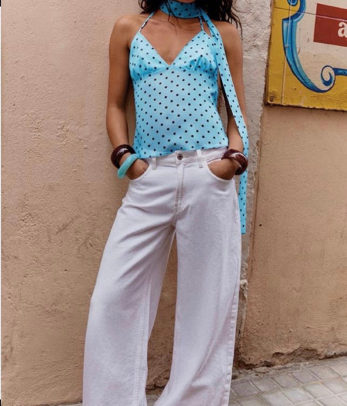 Blusa Halter (BERSHKA)