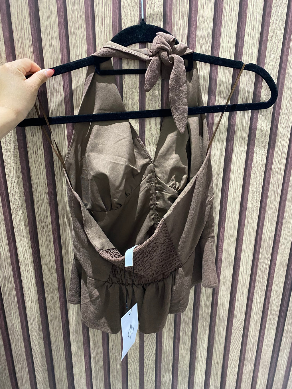 Blusa halter (STRADIVARIUS)
