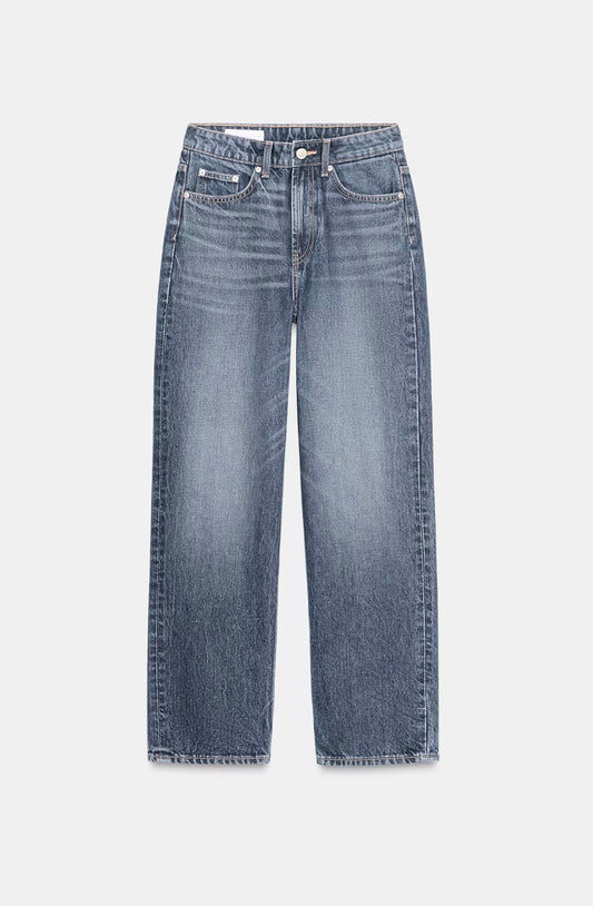 JEANS TRF MOM FIT TIRO ALTO
MARINO