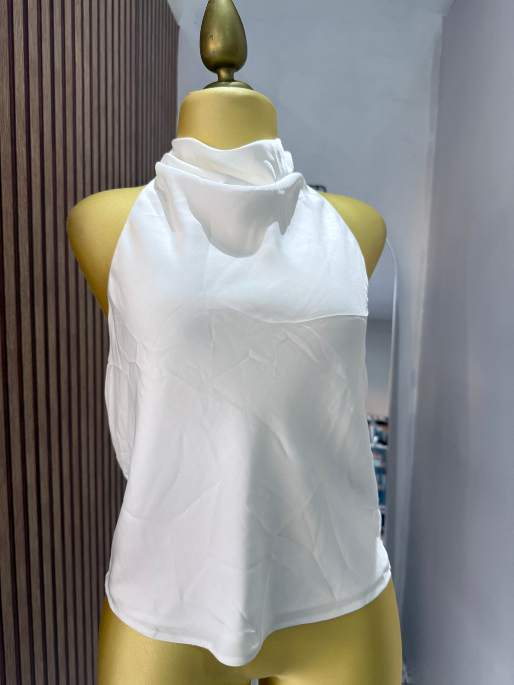 Blusa satín stradivarius