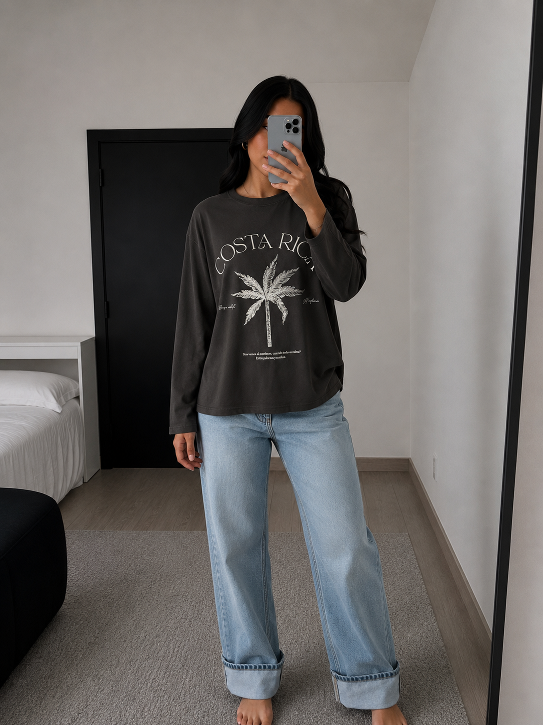 Blusa manga larga