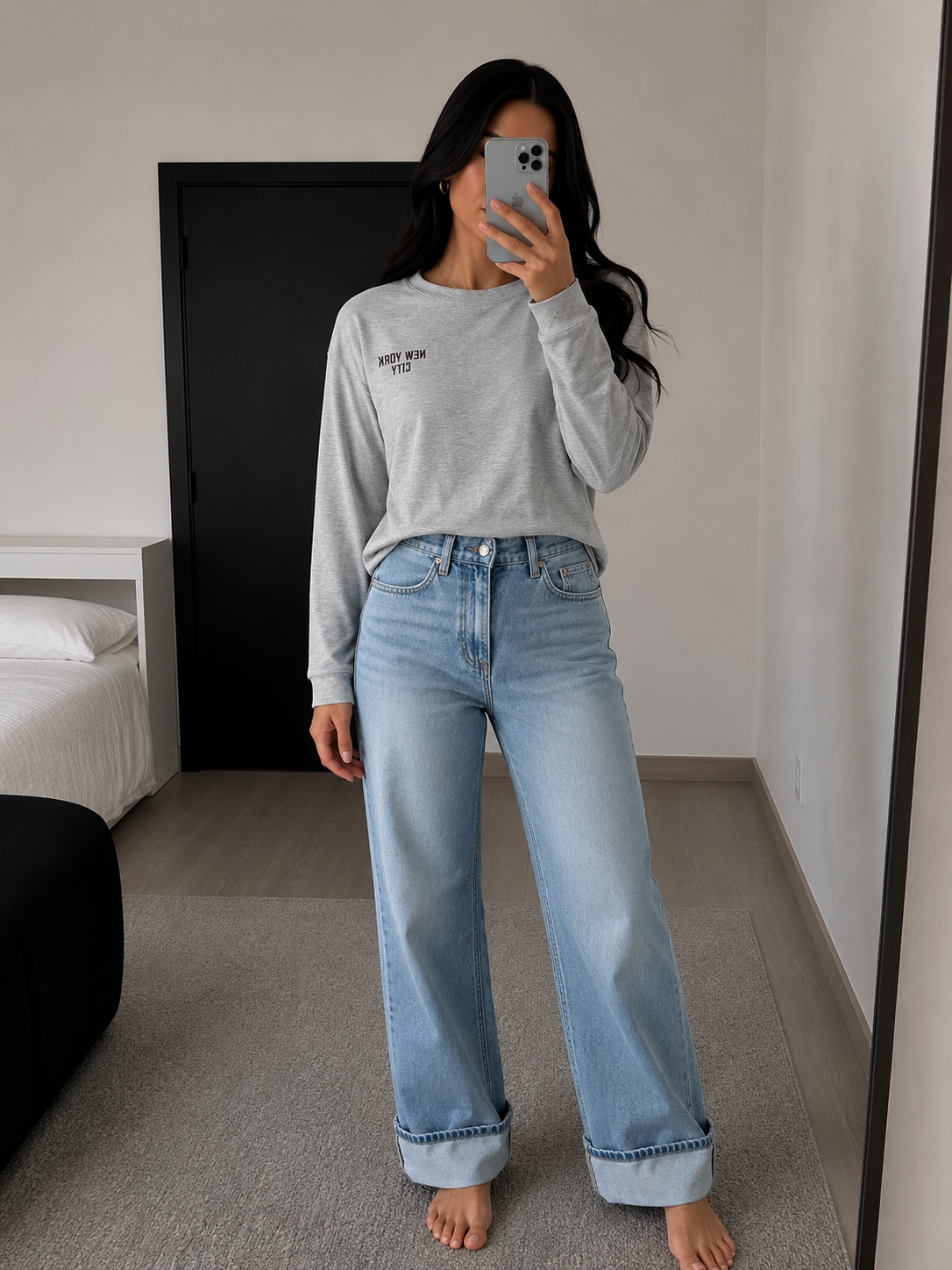 Blusa manga larga