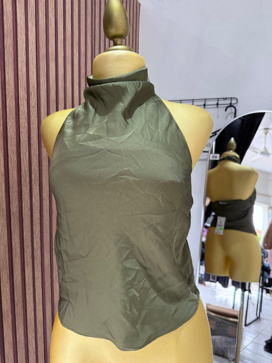 Blusa satinada Stradivarius