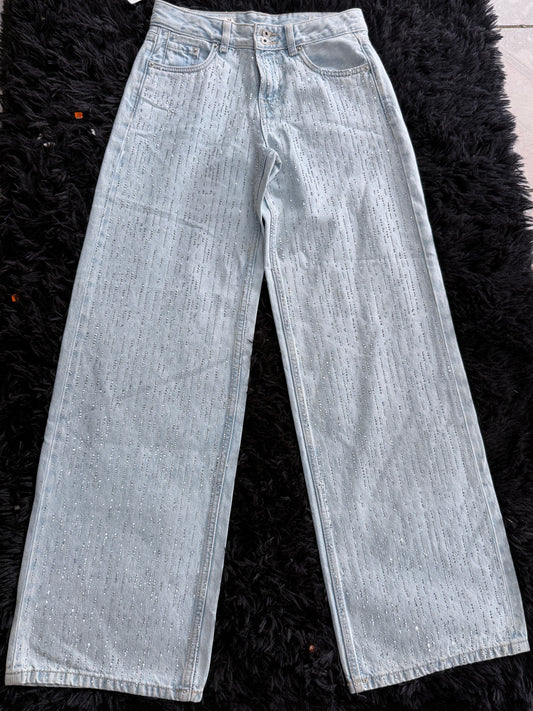 Jeans brillos Stradivarius