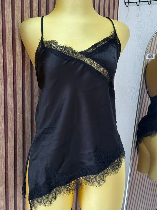 Blusa satin BERSHKA