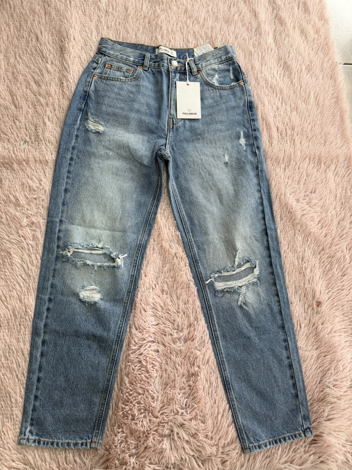 Jeans rotos azul claro Pull&Bear
