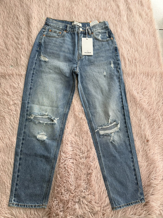 Jeans rotos azul claro Pull&Bear